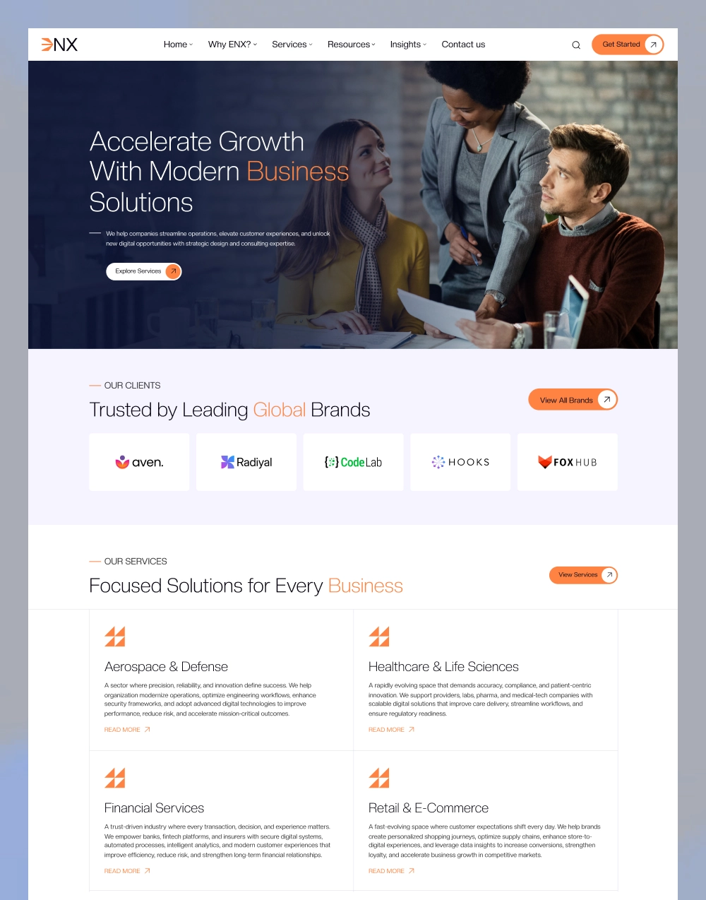 Corporate & Business Agency Website