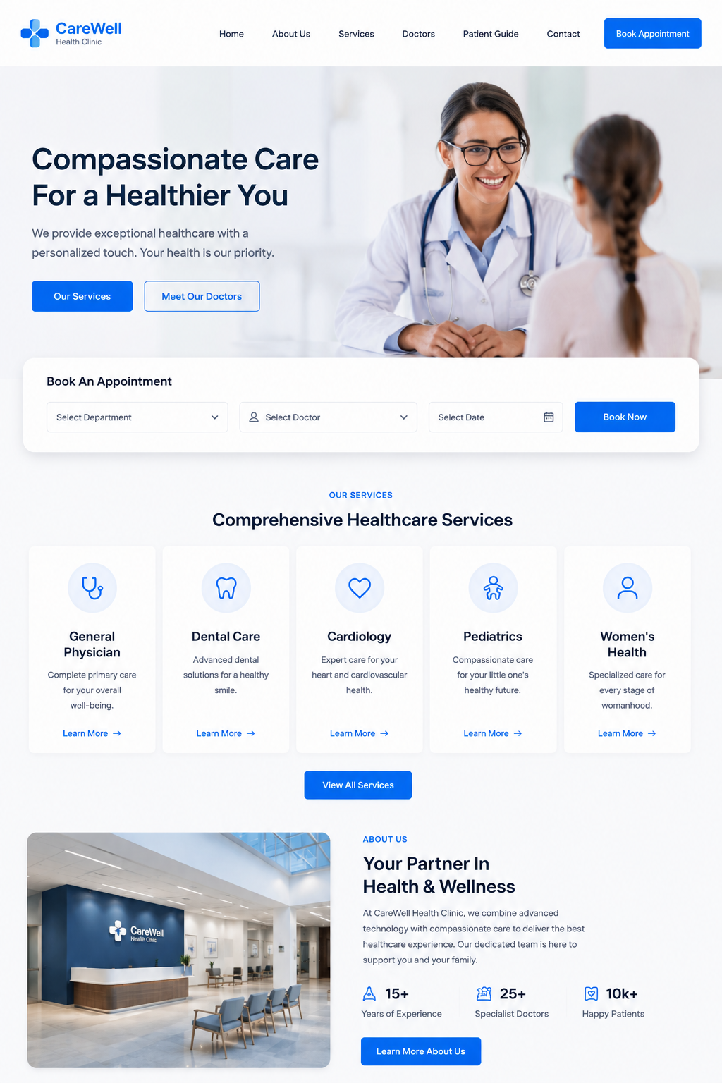 Healthcare & Dental Clinic Website