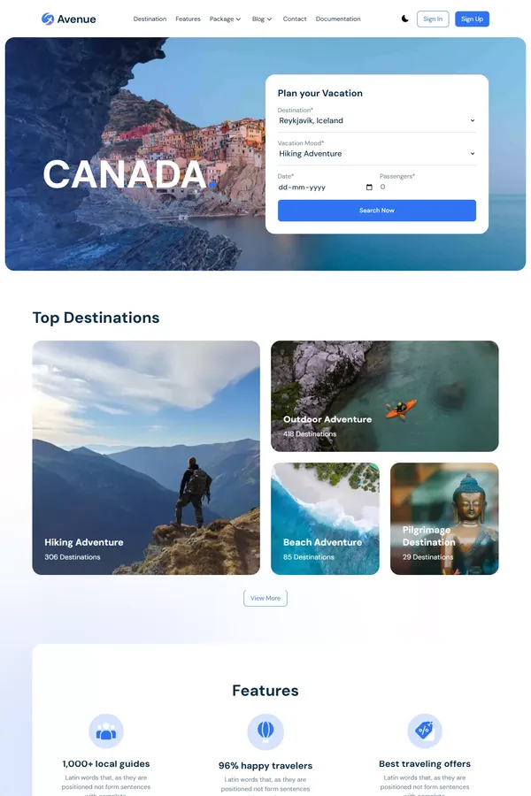 Tour & Travel Booking Website